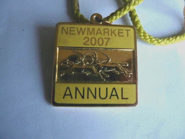 Horse Racing Members Enamel Badge NEWMARKET 2007