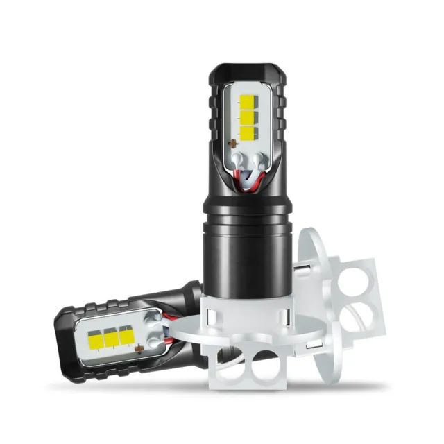 Nighteye 2x H3 160W LED Nebelscheinwerfer Birne Tagfahrlicht Leuchte Lampe 6500K 2