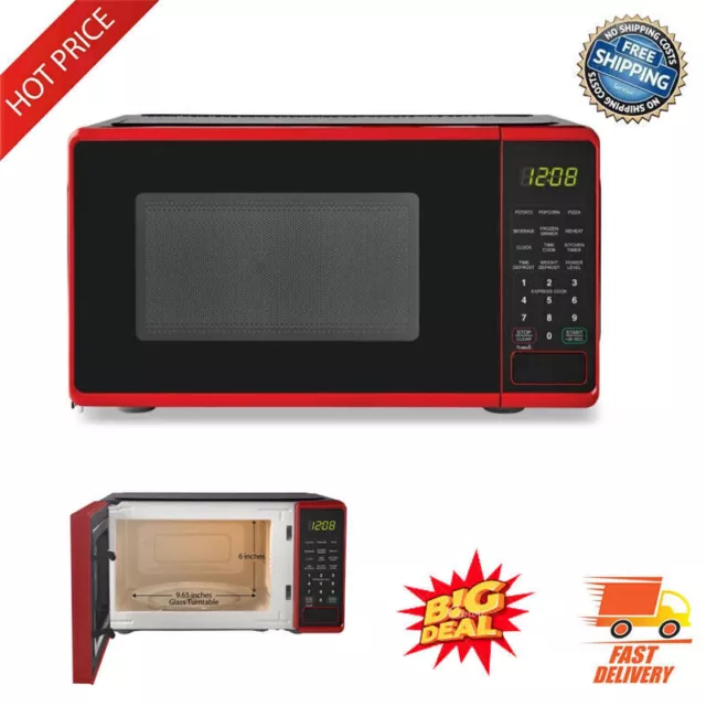 NEW 0.7 Cu ft Compact Small Microwave Oven 700 W Kitchen Countertop Office Dorm