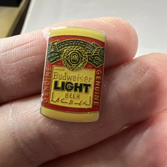 BUDWEISER LIGHT BUD Light Lite Can Vintage Novelty Pin Pinback 16.08