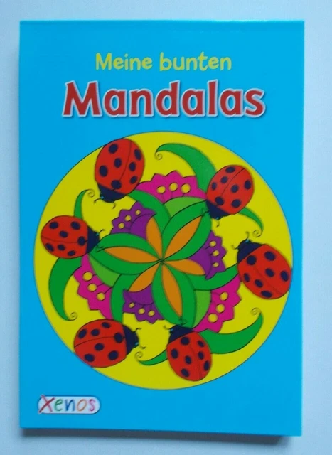 Malblock A5 - Meine bunten Mandalas 64 Seiten Malheft Malbuch