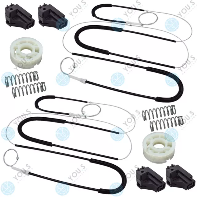 für SEAT AROSA Fensterheber Reparatursatz Seilzug - SET Vorne Links + Rechts