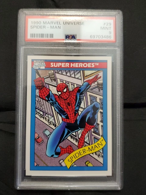 1990 Impel Marvel Universe Series 1 SPIDER-MAN #29 Spiderman Rookie PSA 9 Mint