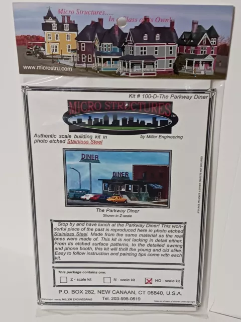 Micro Structures Parkway Diner Kit - HO Scale