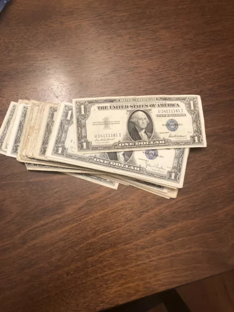 ✔ One 1935 Blue Seal $1 Dollar Silver Certificate, VG/VF, Old US One Dollar Bill