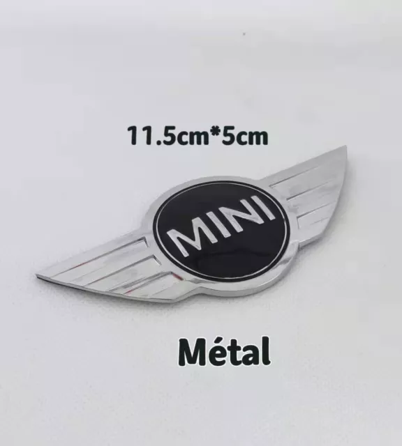 Logo Mini Cooper En Métal 11.5*5cm Capot Emblème Arrière