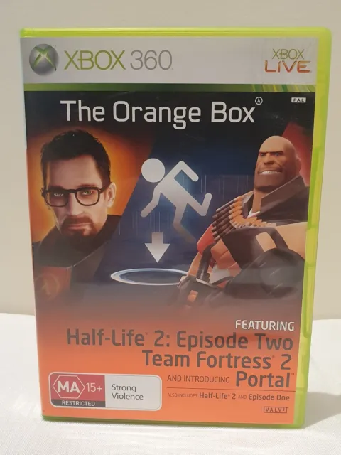 The Orange Box - Half Life, Portal, Team Fortress Xbox 360 PAL AUS W/ Manual