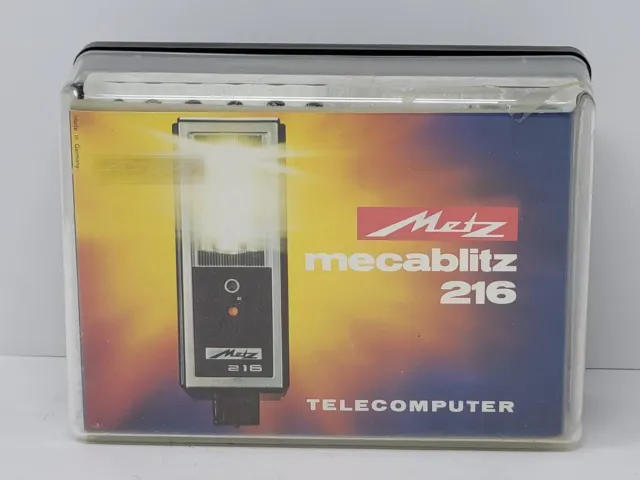 Metz Mecablitz 216 Telecomputer Vintage Complete in Box w/ Manual