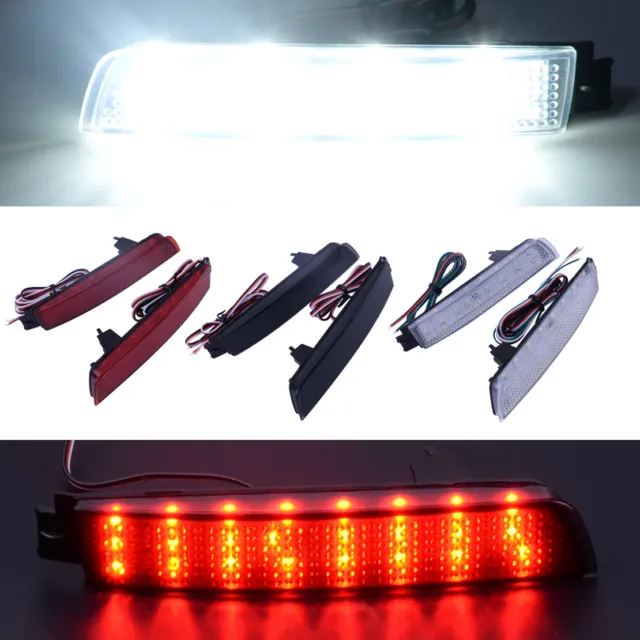 Pair ABS LED Bumper Reflector Marker Lights Fit For Infiniti FX35 FX37 FX50 ht z