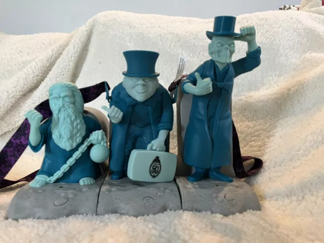 Disney Parks Haunted Mansion 3 Hitchhiking Ghosts Popcorn Bucket Sipper Set NEW