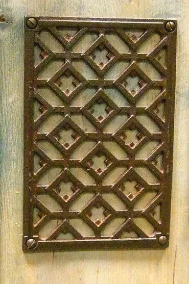 Lüftungsgitter für Kamine, Kamingitter als Luftgitter 11,5 x 17,5 cm, Warmluft