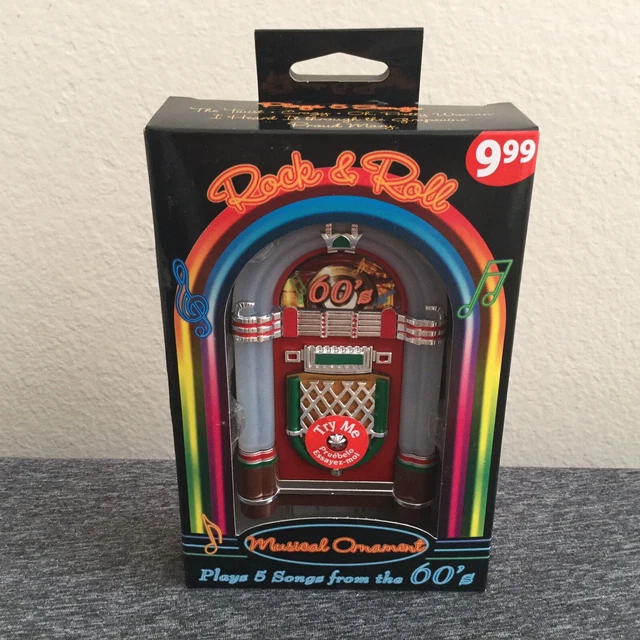 Musical Ornament Collectible Christmas Eve - Play 5 Songs from 60’s Rock & Roll