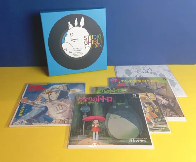 ✨  * Studio Ghibli 7 inch box * single record box 5 disc Vinyle 45t RARE