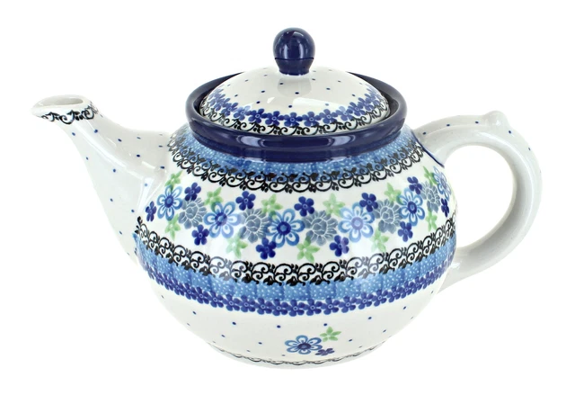 Blue Rose Polish Pottery Eliza Medium Teapot