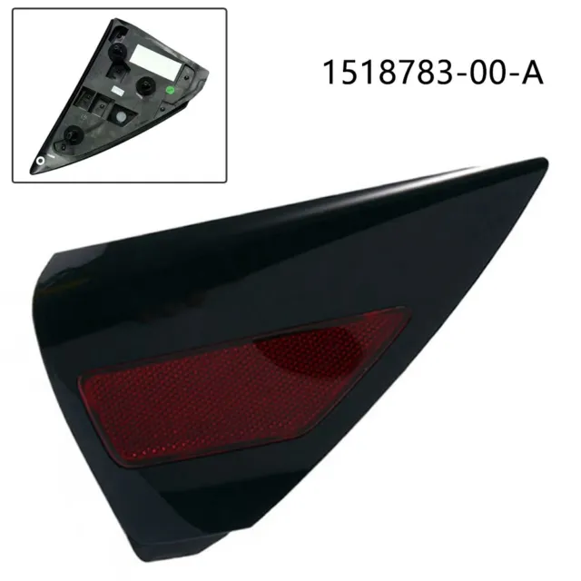 Quarto pannello luce riflettore 1 pz./set 2020-2022 ABS posteriore nero + rosso