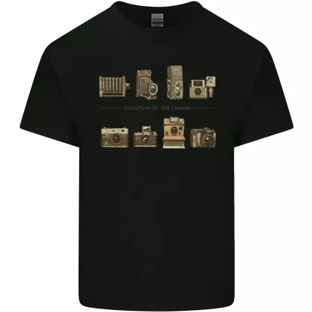 Photography Camera Evolution Photographer Kids T-Shirt Childrens