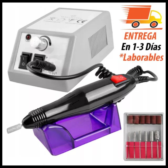 Torno de Manicura Pedicura para Uñas Profesional 20.000 RPM Velocidad Ajustable