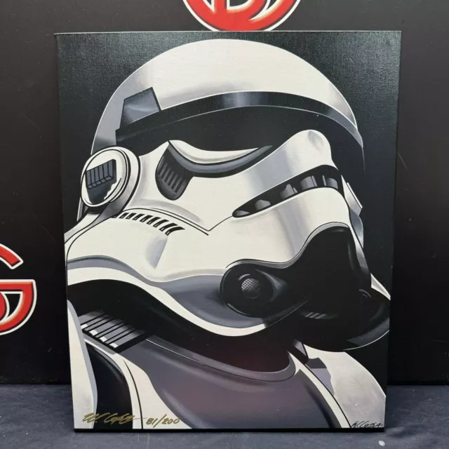 Star Wars Stormtrooper William Lopa Movie Artwork Canvas 16x20 LE 81/200