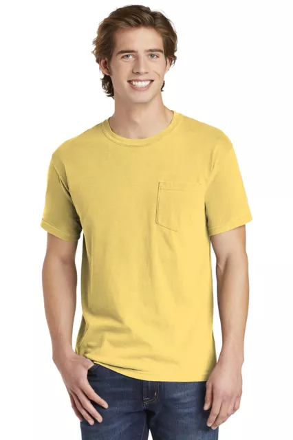 COMFORT COLORS 6030 Pocket Tee Heavyweight USA Cotton Garment Dyed T-Shirt