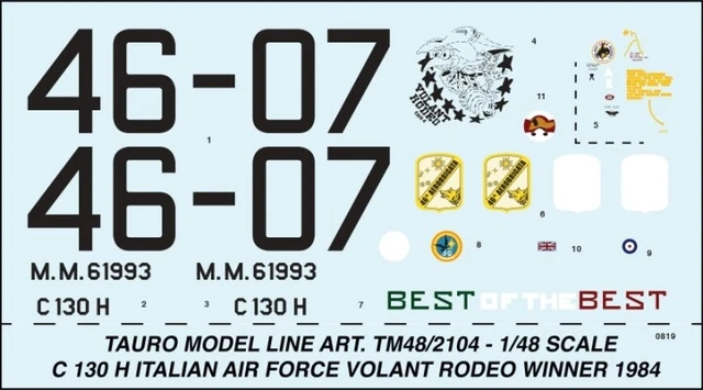 LOCKHEED C 130 H Hercules A.m.i. Volant Rodeo Winner 1984 Tm 48/2104 ...