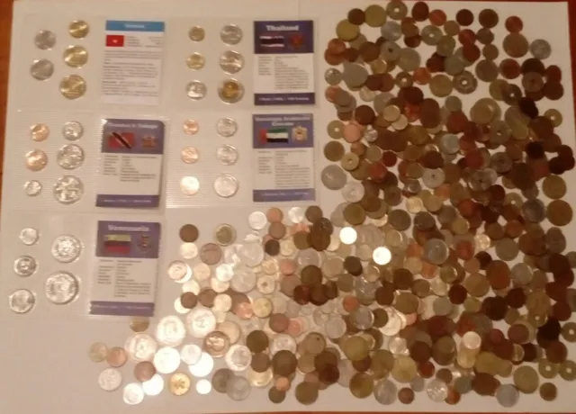 Münzen Länder Sammlung Währung Geld Ausland Konvolut ca. 2kg Europa weltweit KMS