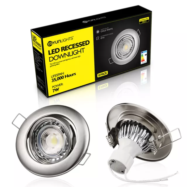 YUNLIGHTS 8 pz downlight LED da incasso dimmerabile 7 W faretto 700 LM