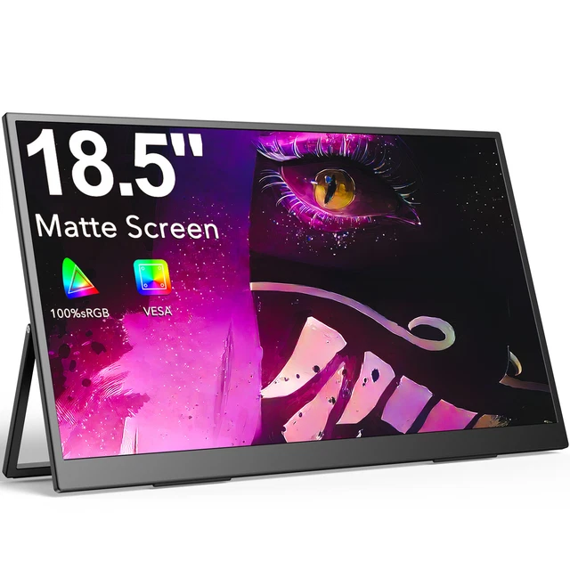 120Hz Portable Monitor 18,5 Zoll Tragbarer Monitore FHD 1920*1080 IPS für Xbox