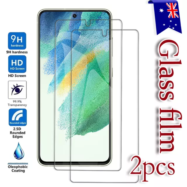 2X For Samsung Galaxy S21 S20 FE A52S A21S A11 Tempered Glass Screen Protector