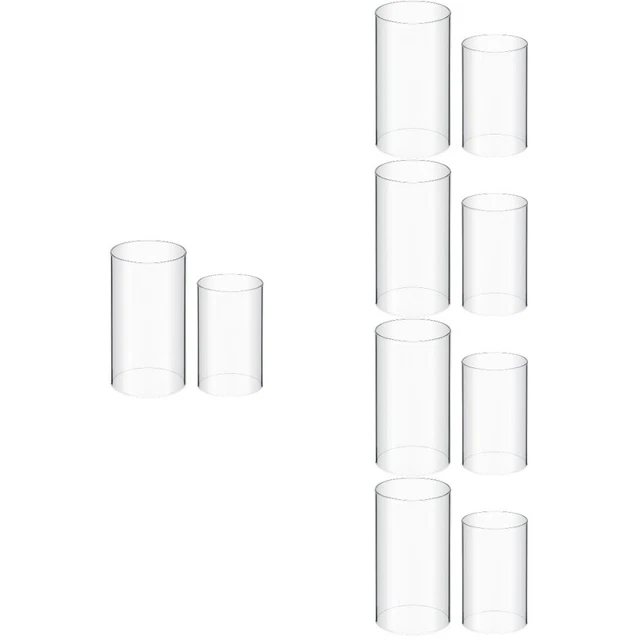 10 Pcs open ended LED candle shade Home Tube Shade Tea Light Candle Cover