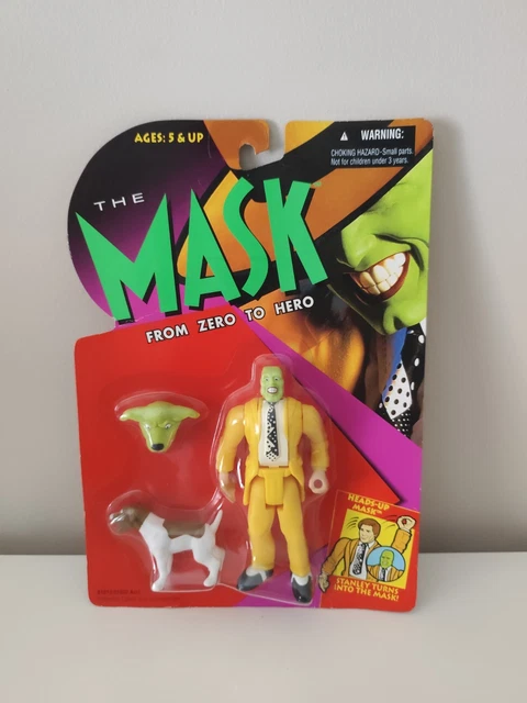 90s THE MASK ゼロトゥヒーロー シングルステッチ XL THE MASK FROM Zero To Hero Kenner Heads-up Mask Sigillata Action