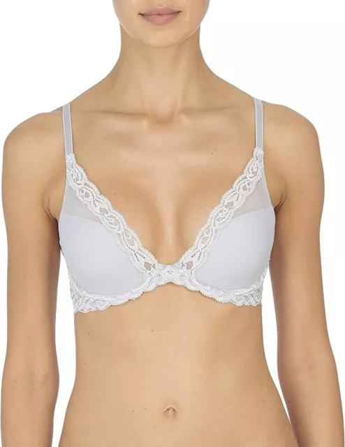 Natori Women's Feathers Contour Underwire Plunge-PLATINUM/NIMBUS- 32C