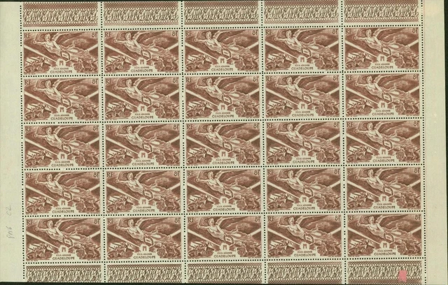 Guadeloupe French Colony 1946-MNH. Yvert Airmail Nr.6.Sheet 25(EB) AR1-00103