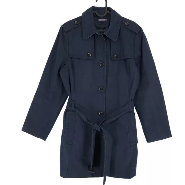 Tommy Hilfiger Donna Cappotto Trench Cappotto Giacca Taglia L