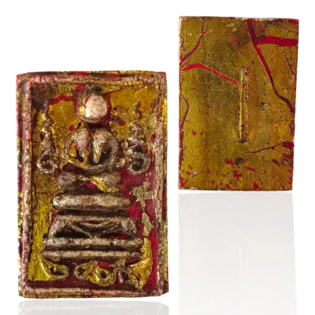 PHRA SOMDEJ LP Wat Rakang Amulet Thai Buddha Wealth Talisman Lucky Magic Powder
