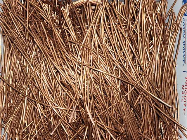 5 Lbs Scrap Clean Bare Bright Copper Custom Size Request