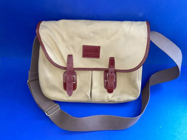 Classic Hardy 'Test" carryall canvas accessory fishing bag- unfished
