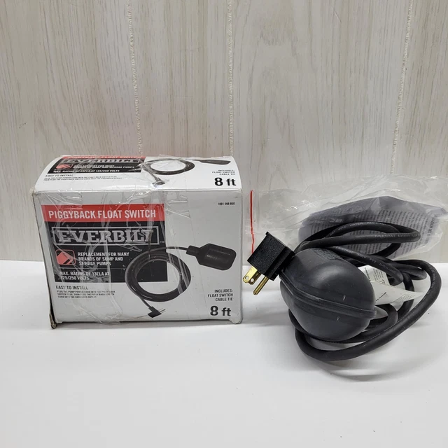 Everbilt EBFSWPB PiggyBack Float Switch for Sump and Sewage Pumps 1001 098 860