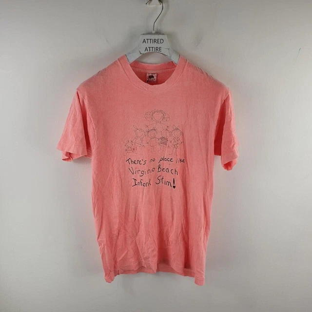 T Shirt Vintage Theres No Place Da Uomo Rosa Large K80