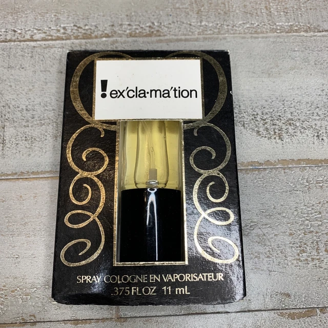NEW Exclamation Cologne Spray Coty Paris New York 0.375 FL OZ 11 mL Perfume ! NEW Exclamation Cologne Spray Coty Paris New York 0.375 FL OZ 11 mL Perfume !