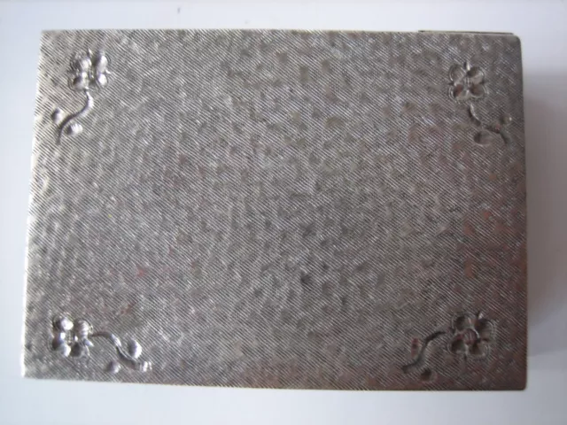 Antico portacipria e rossetto con specchio, da borsetta, argento 800  g 112 3