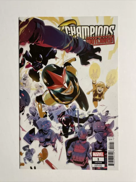 Champions Outlawed #1 (2020) 9.4 NM Marvel High Grade Meo Variant Cover Comic