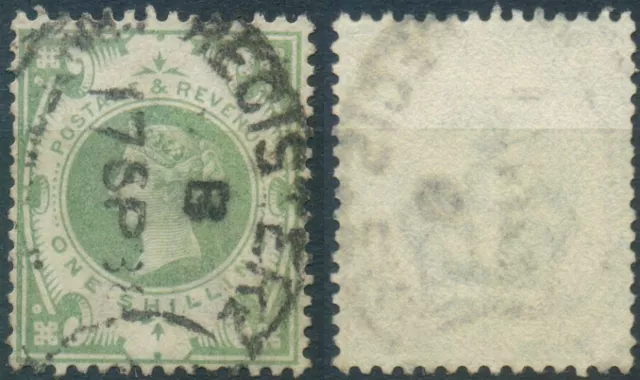 Großbritannien, Mi.Nr. 97 gestempelt, Königin Victoria, 1 Sh, One Shilling
