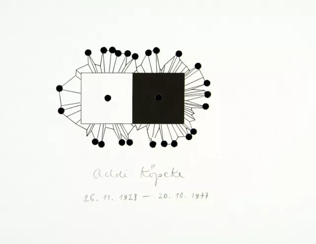 Fluxus-Multiple. "Addi Köpcke" 1979. Ludwig GOSEWITZ (1936-2007 D) handsigniert