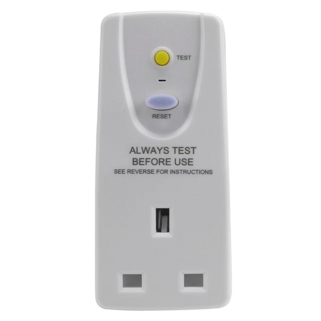 Enchufe del Reino Unido 13A Gfci enchufe toma RCD interruptor de circuito doméstico recorte TripQ4
