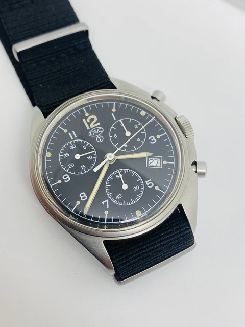 Cwc Chronograph 2003 VINTAGE RARE CWC Military Issued Pilot's Chronograph Bangladesh Air ...
