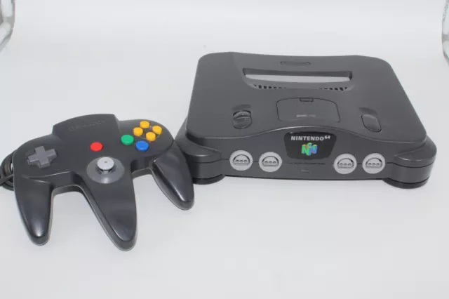 Nintendo N64 Konsole mit einem Controller + Kabel – Getestet – Gut