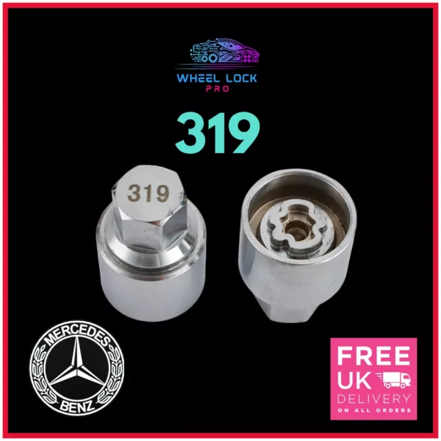 Mercedes Benz Locking Wheel Nut Key Number 319 - UK Seller