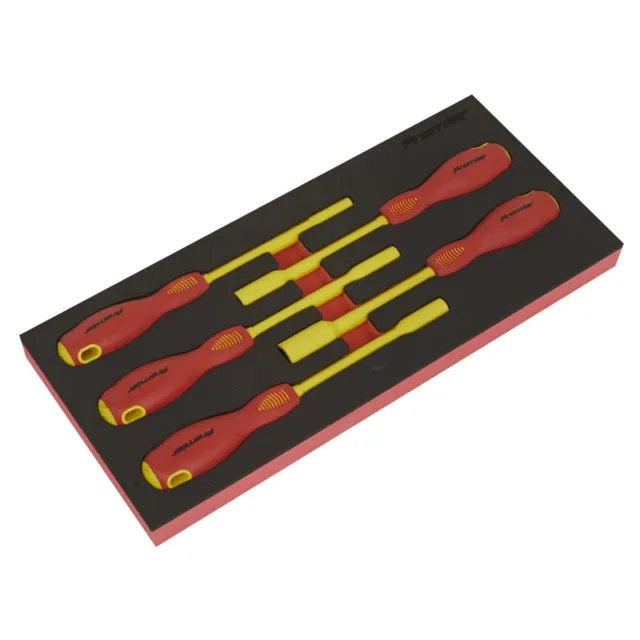 Sealey Premier TBTE08 Aislado Tuerca Conductor Juego 5pc Con Tool Bandeja - Vda