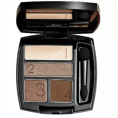 Quatuor d'ombres à paupières Mocha Latte Avon : crème, brun, marron