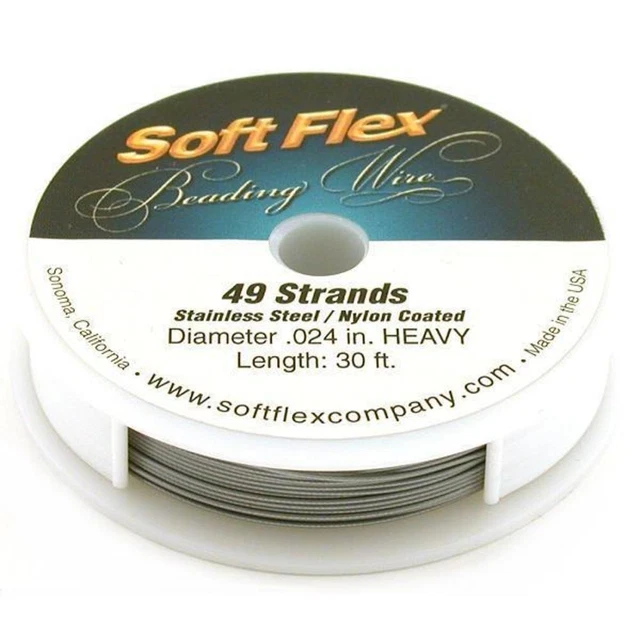 Soft Flex .024 in 30 fT Best Beading Wire 49 Strands
